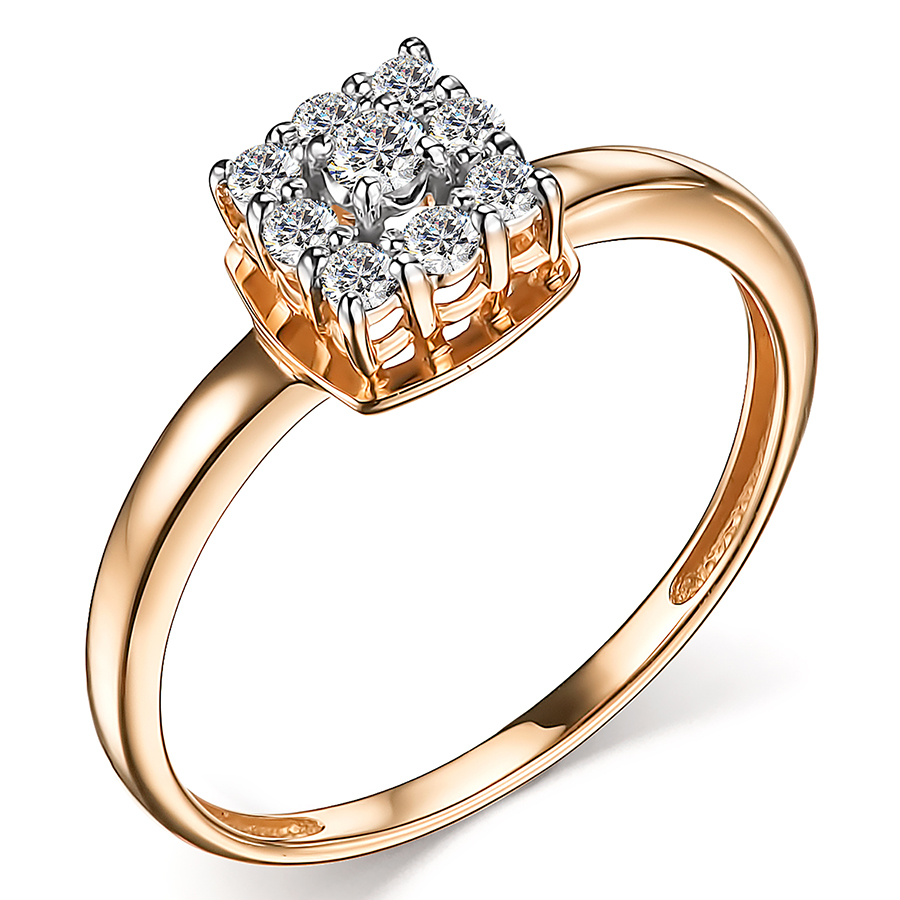 Кольцо, золото, бриллиант, 14749-100